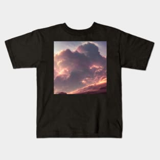 Planets Nebula Cloud In Dark Space Kids T-Shirt